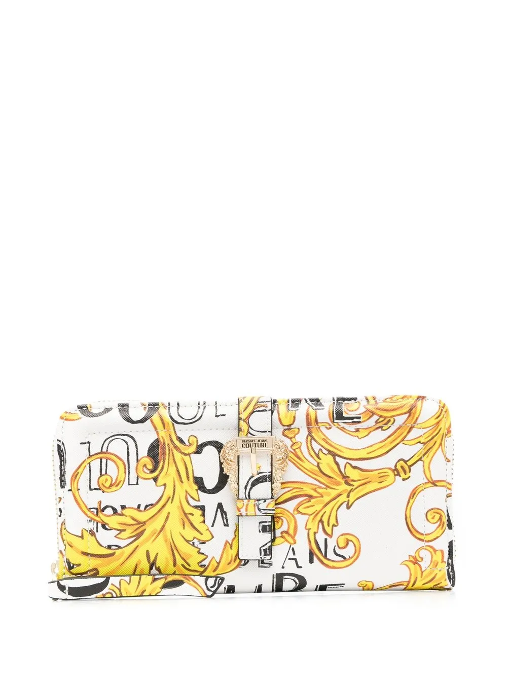 

Versace Jeans Couture all-over baroque-print wallet - White