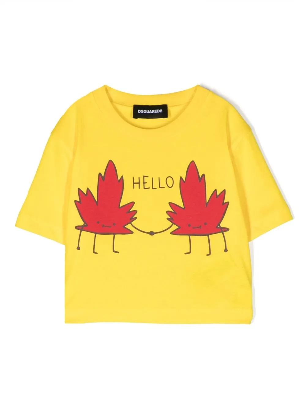 

Dsquared2 Kids playera manga corta con estampado gráfico - Amarillo