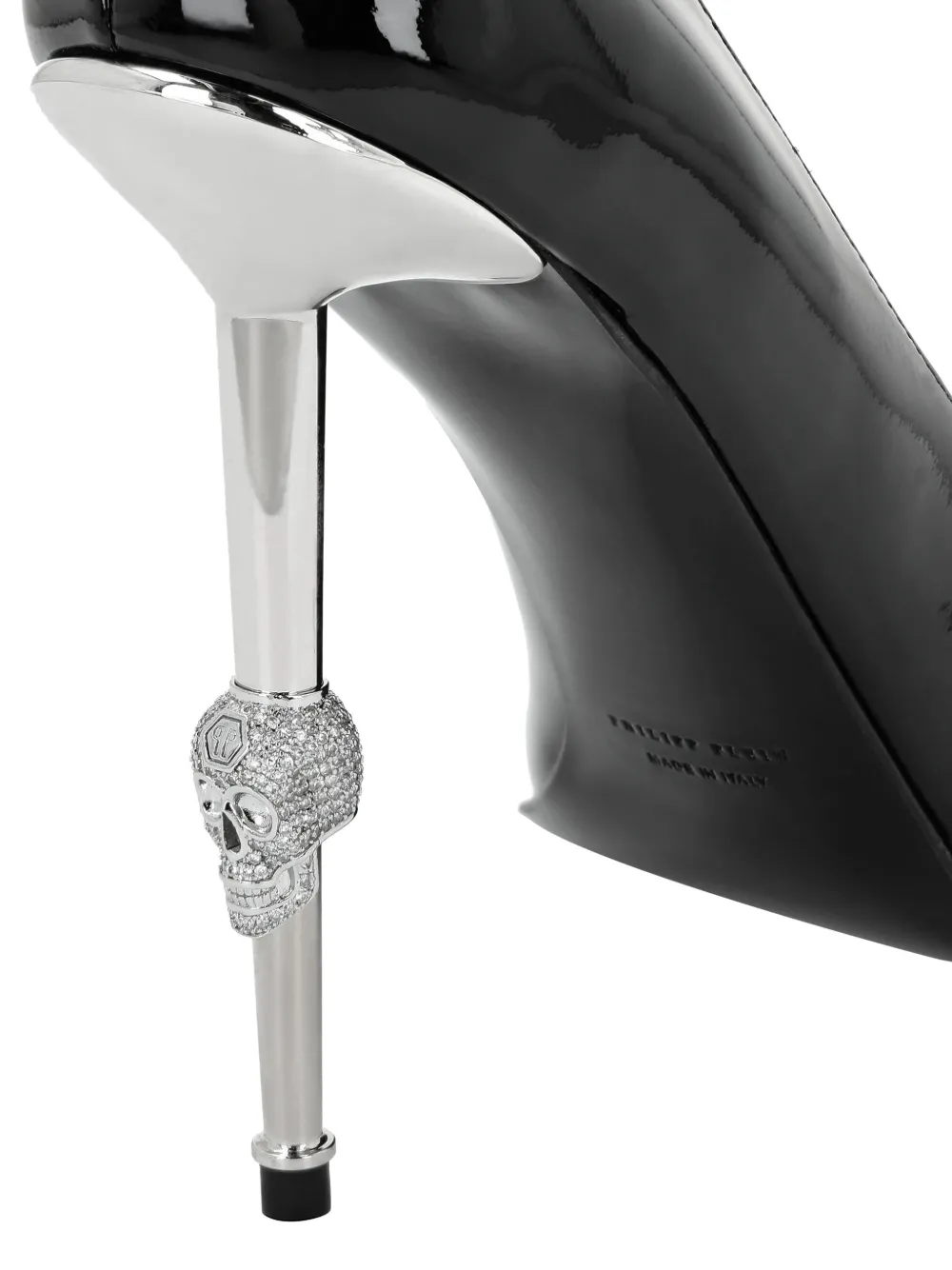 Philipp Plein Pumps met doodskop hak Zwart