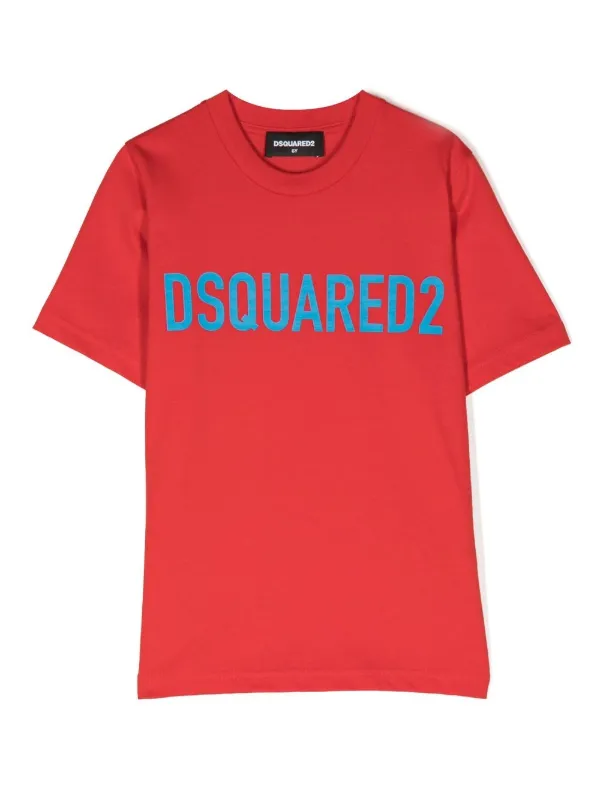 ダイ　DSQUARED2 Tシャツ 12Y 新品タグ付き DSQUARED2 KIDS ディースクエアード・キッズ ロゴ Tシャツ | レッド