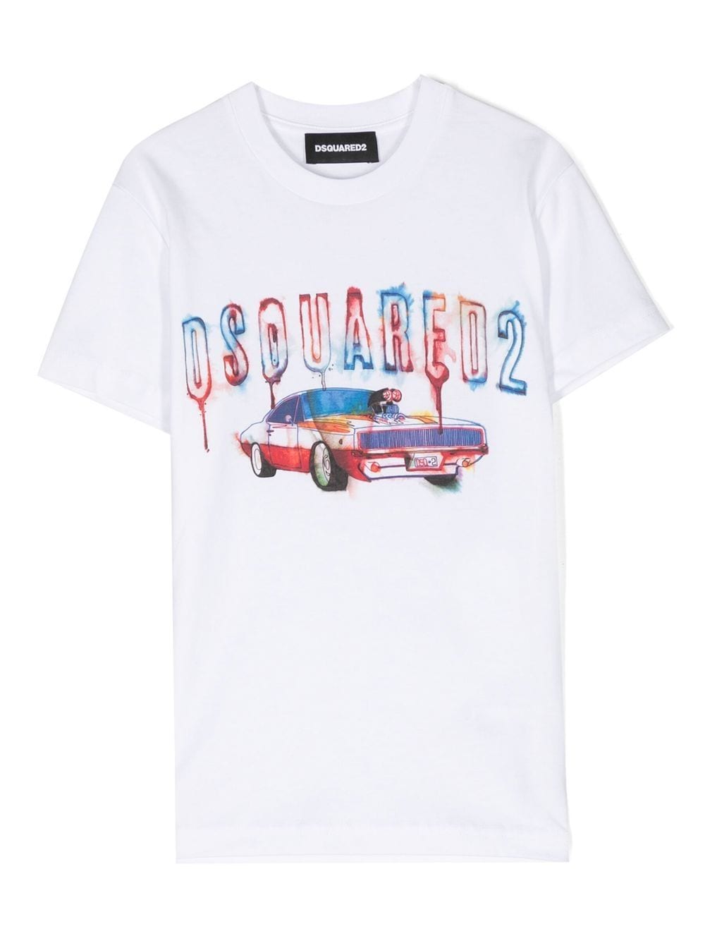 Dsquared2 Logo-print Short-sleeved T-shirt In Weiss