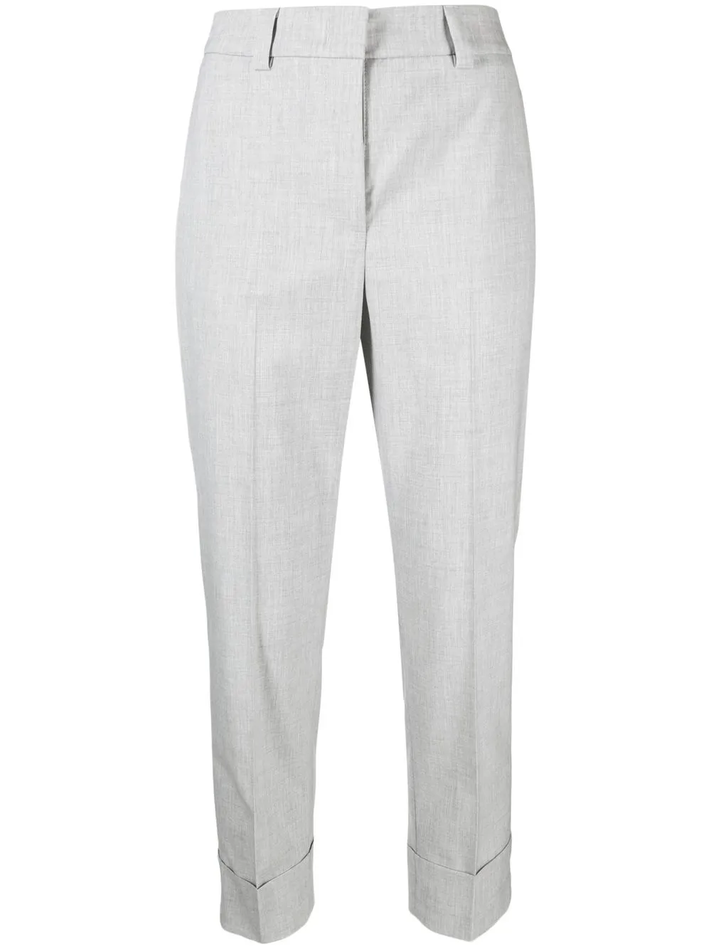 

Peserico cropped straight-leg trousers - Grey