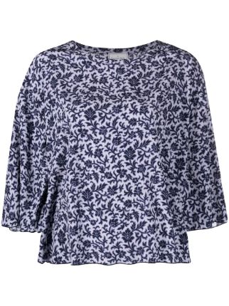 Pierre-Louis Mascia Silk floral-print T-shirt - Farfetch