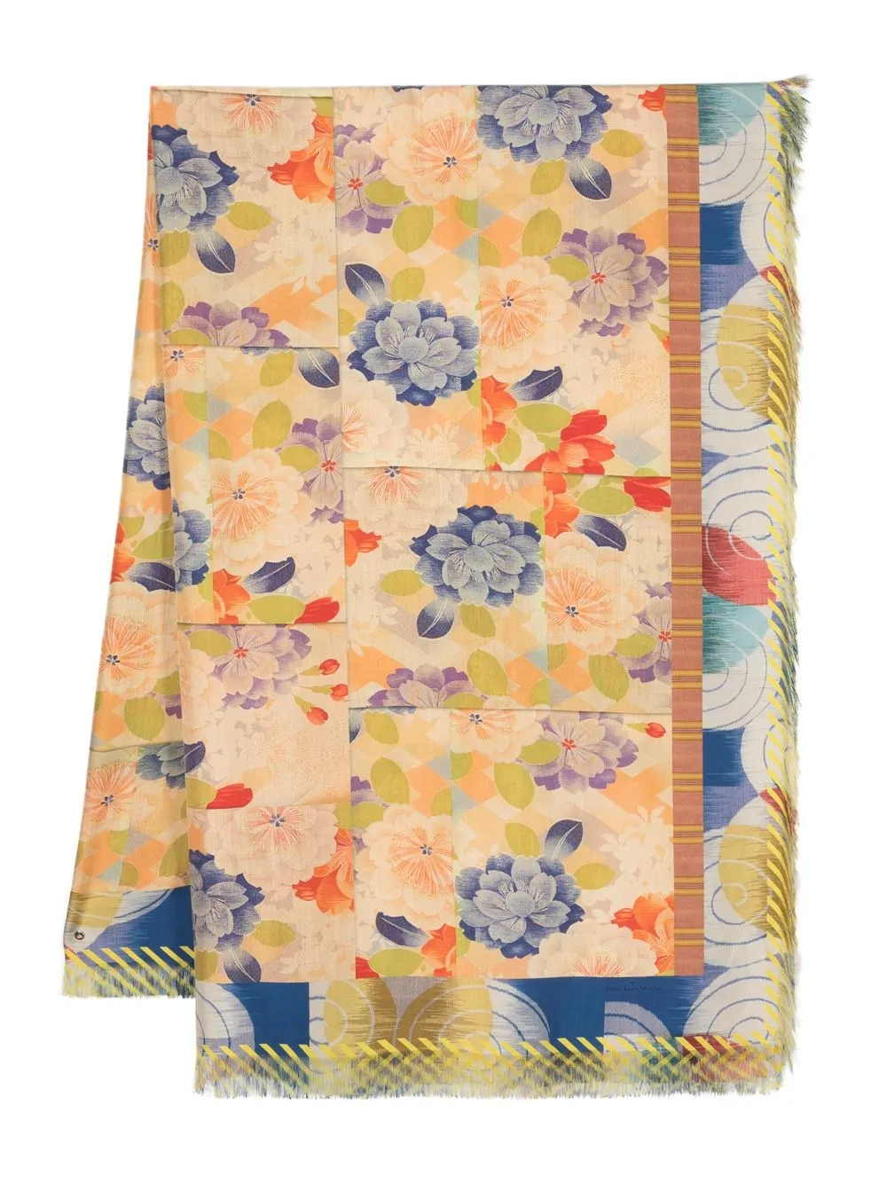 

Pierre-Louis Mascia floral-print silk scarf - Neutrals