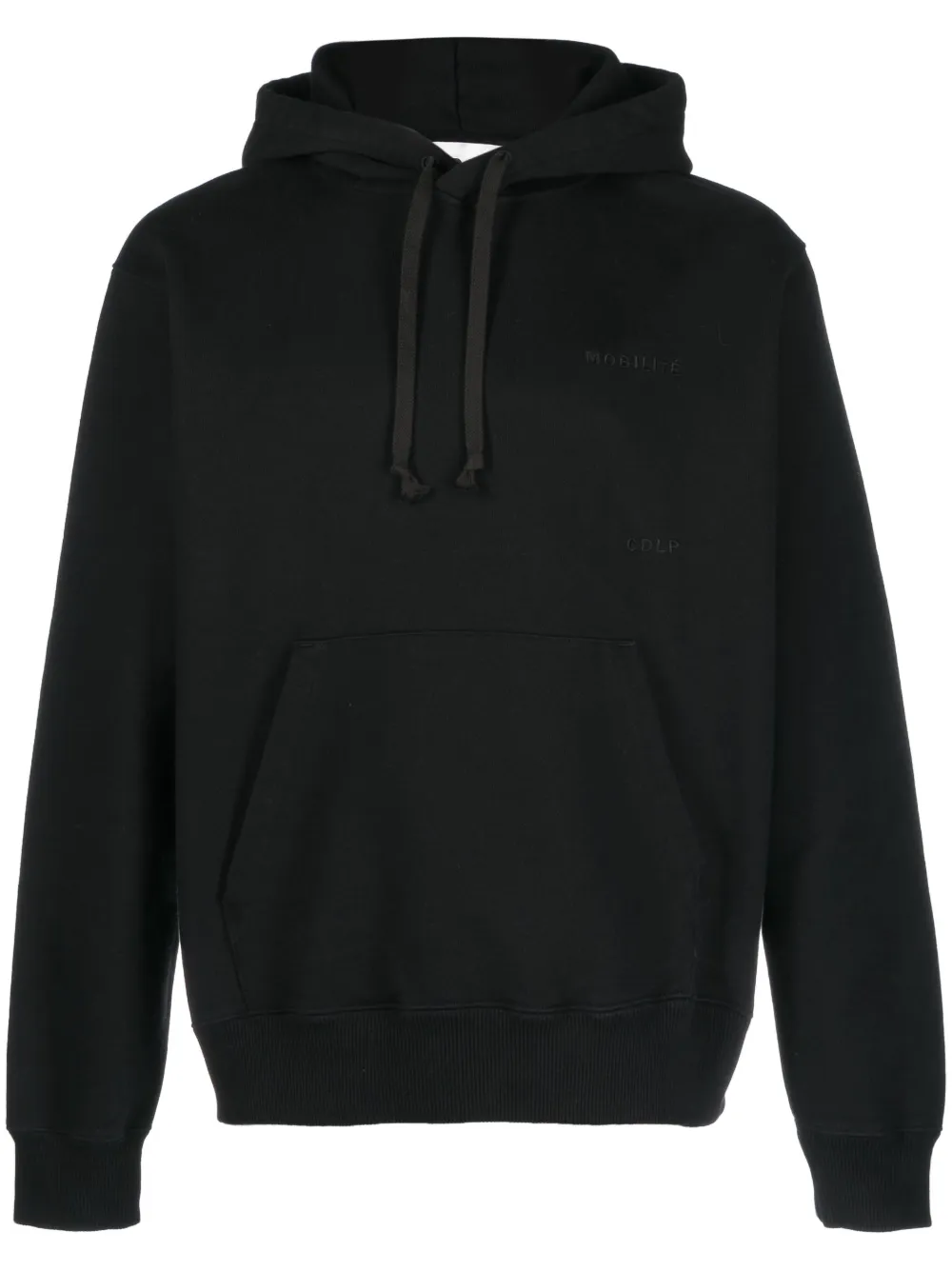 CDLP embroidered-logo cotton hoodie