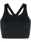 On Running logo-patch sports bra - Black