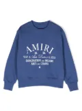 AMIRI KIDS Arts District logo-print sweatshirt - Blue