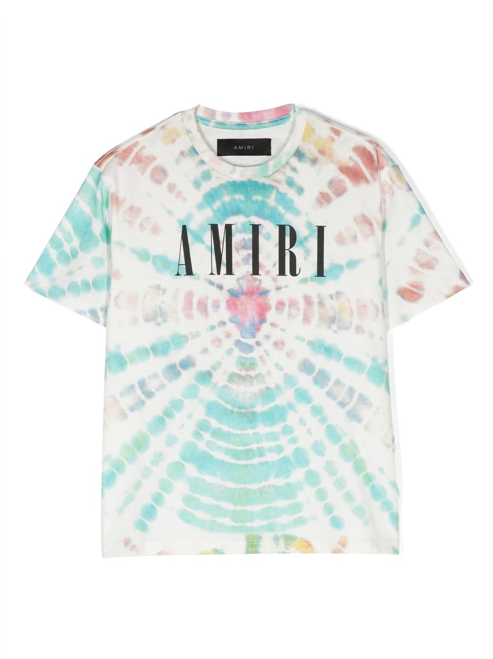 Amiri Kids' Tie-dye Print Cotton T-shirt In Neutral