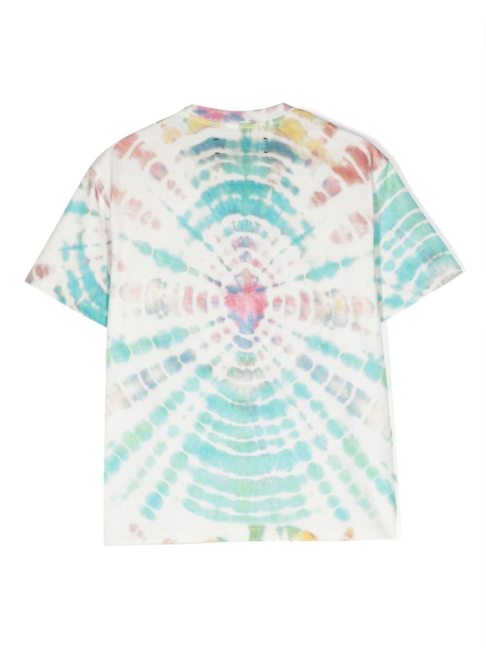 Shop Amiri Tie-dye Print Cotton T-shirt In White