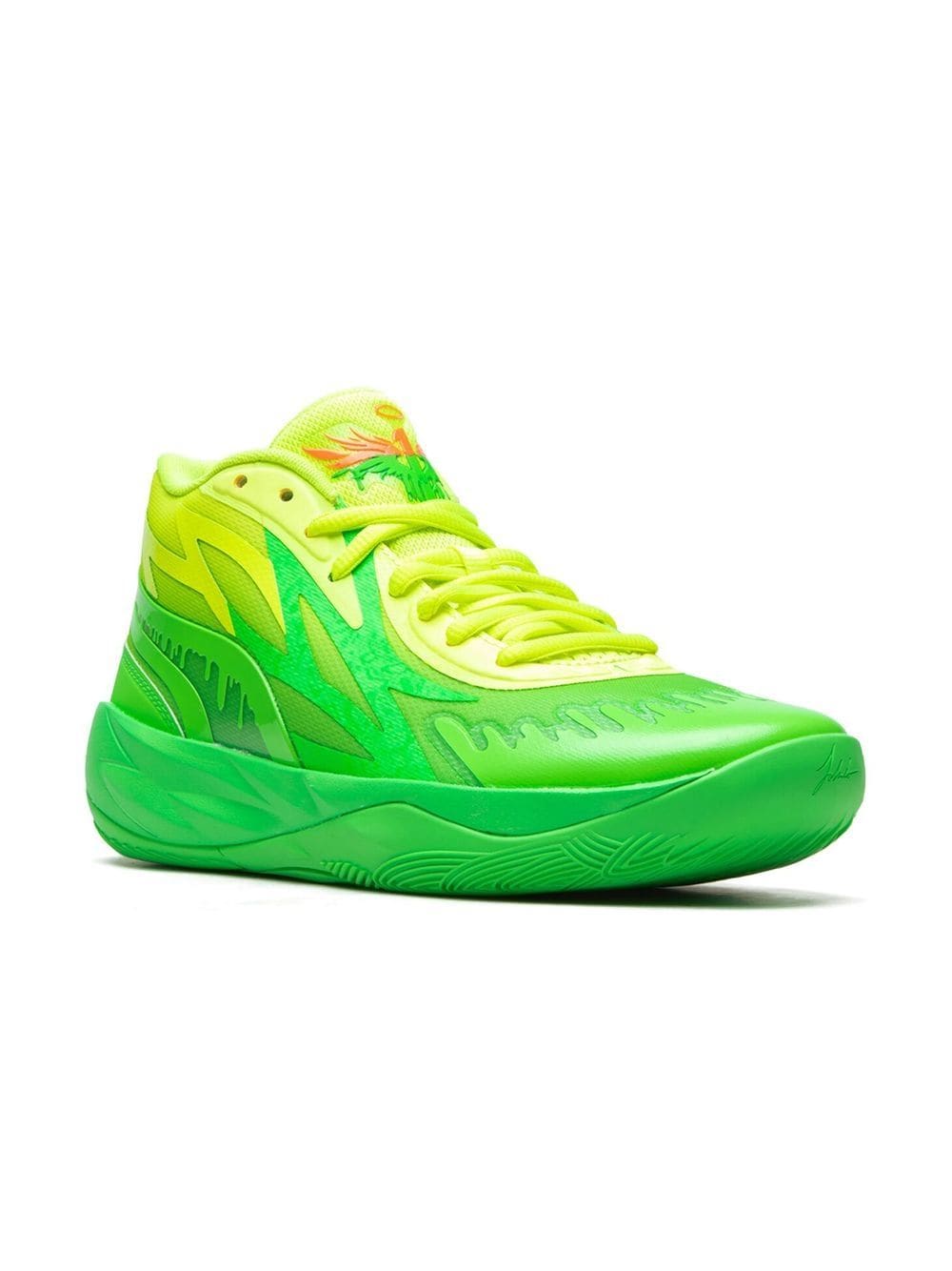 Shop Puma Lamelo Ball Mb.02 "slime" Sneakers In Green