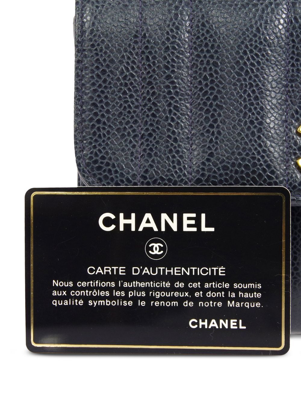 Pre-owned Chanel Mademoiselle 迷你单肩包（1995年典藏款） In Blue