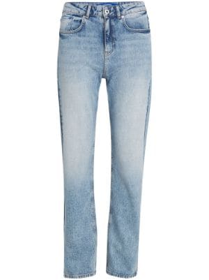 Karl Lagerfeld Jeans mid-rise wide-leg Jeans - Farfetch