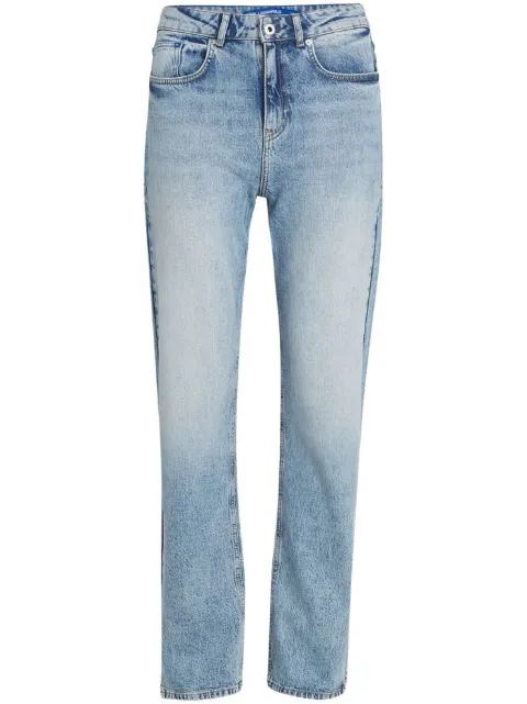 Karl Lagerfeld Jeans logo-patch straight-leg jeans