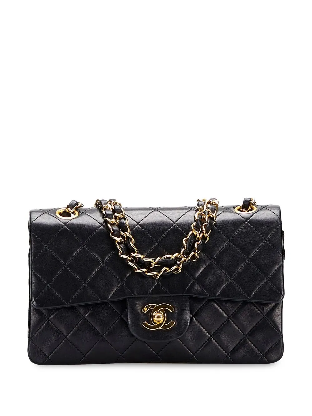 

CHANEL Pre-Owned 1989-1991 small Double Flap shoulder bag - Black