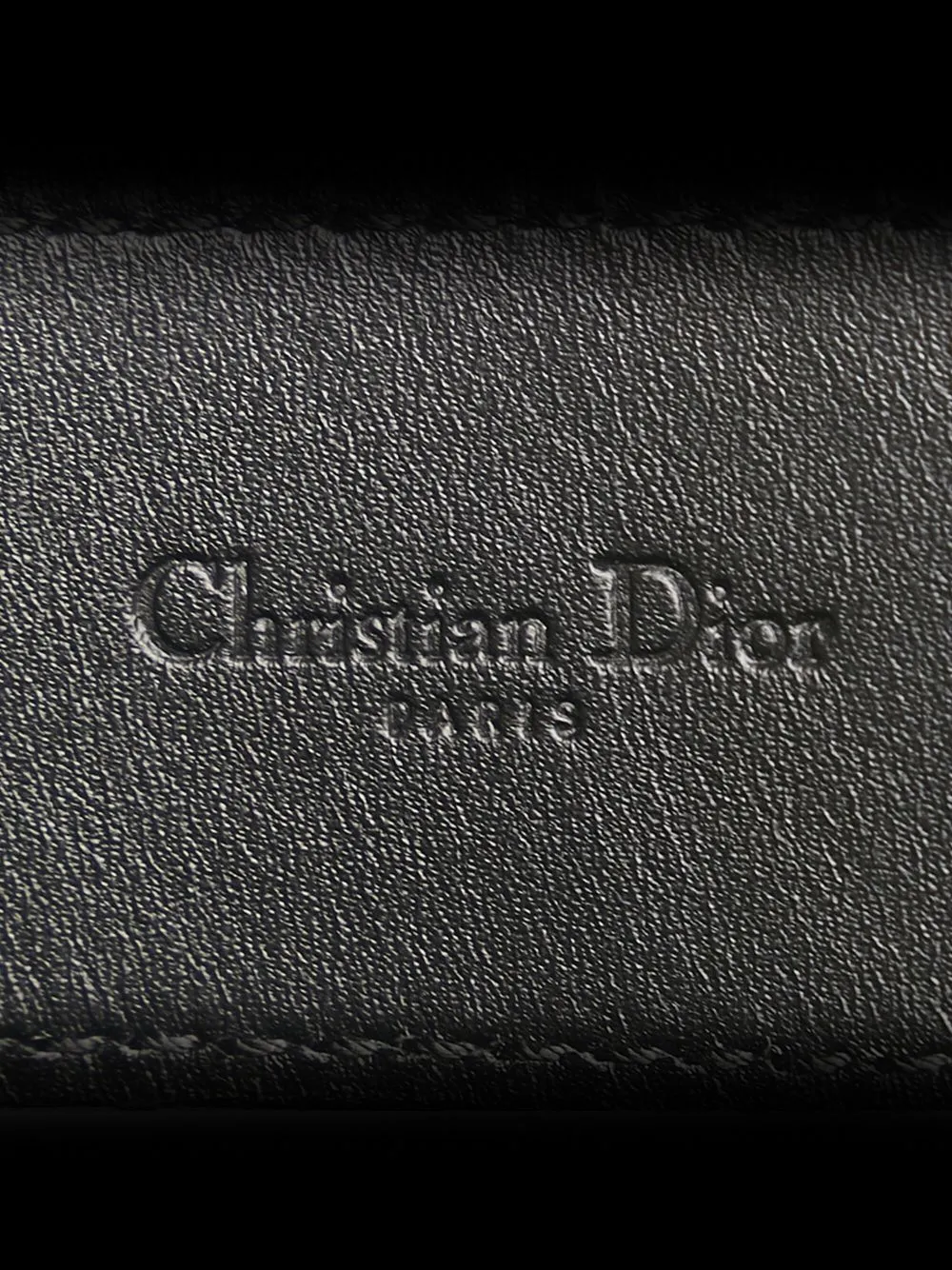 Pre-owned Dior 2002  Saddle Leather Belt In 黑色