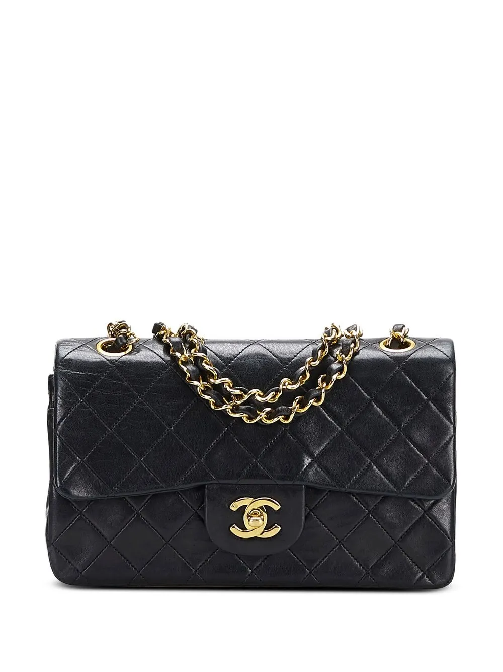 

CHANEL Pre-Owned 1989-1991 small Double Flap shoulder bag - Black