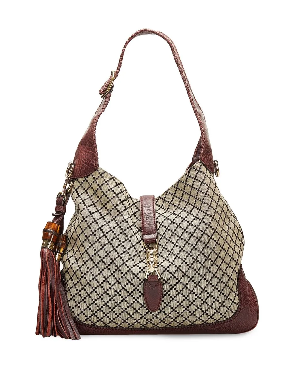 

Gucci Pre-Owned Diamante New Jackie two-way bag - Brown