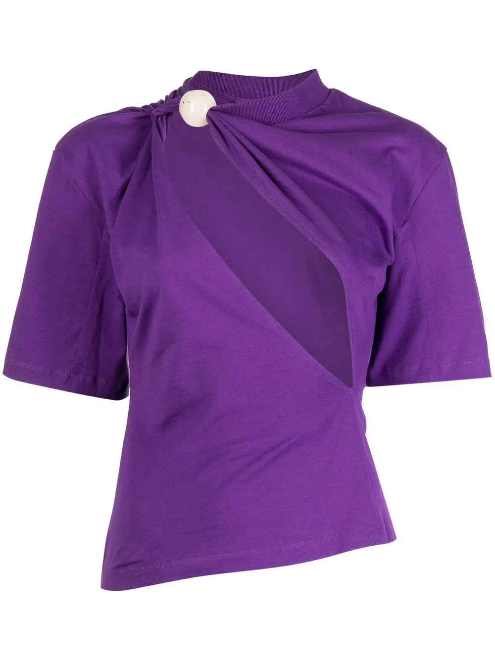 

Jacquemus Le t-shirt Perola cut-out T-shirt - Purple