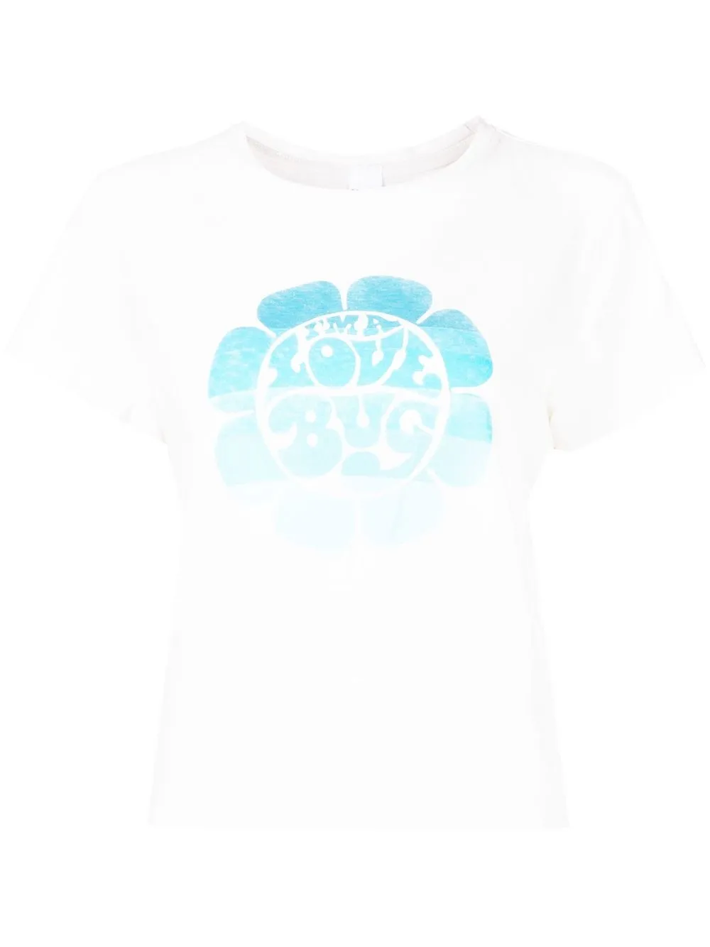 

RE/DONE playera con logo estampado - Blanco