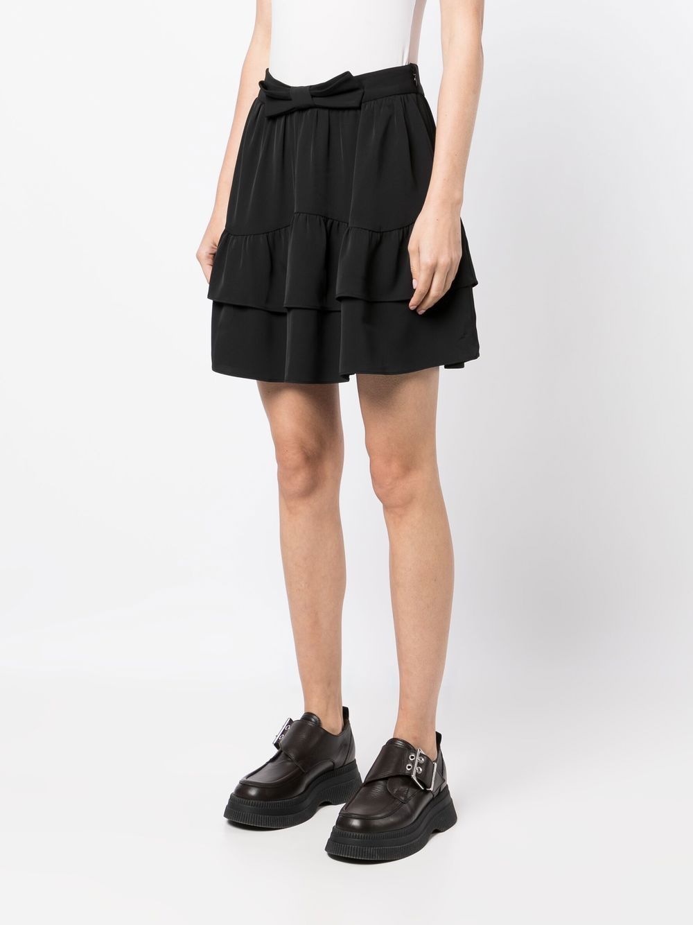 B+ab Pleated Flared Mini Skirt | Black | FARFETCH