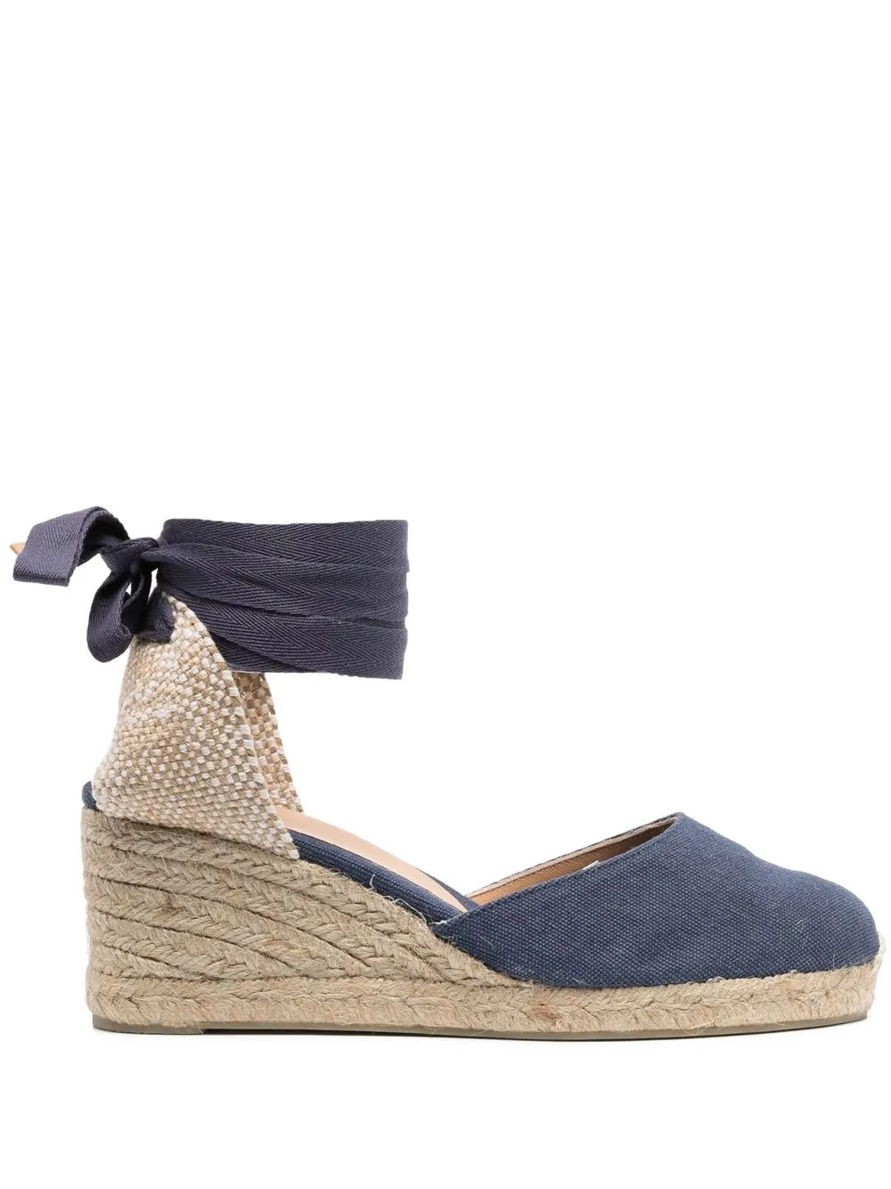 

Castañer 70mm raffia wedge espadrilles - Blue