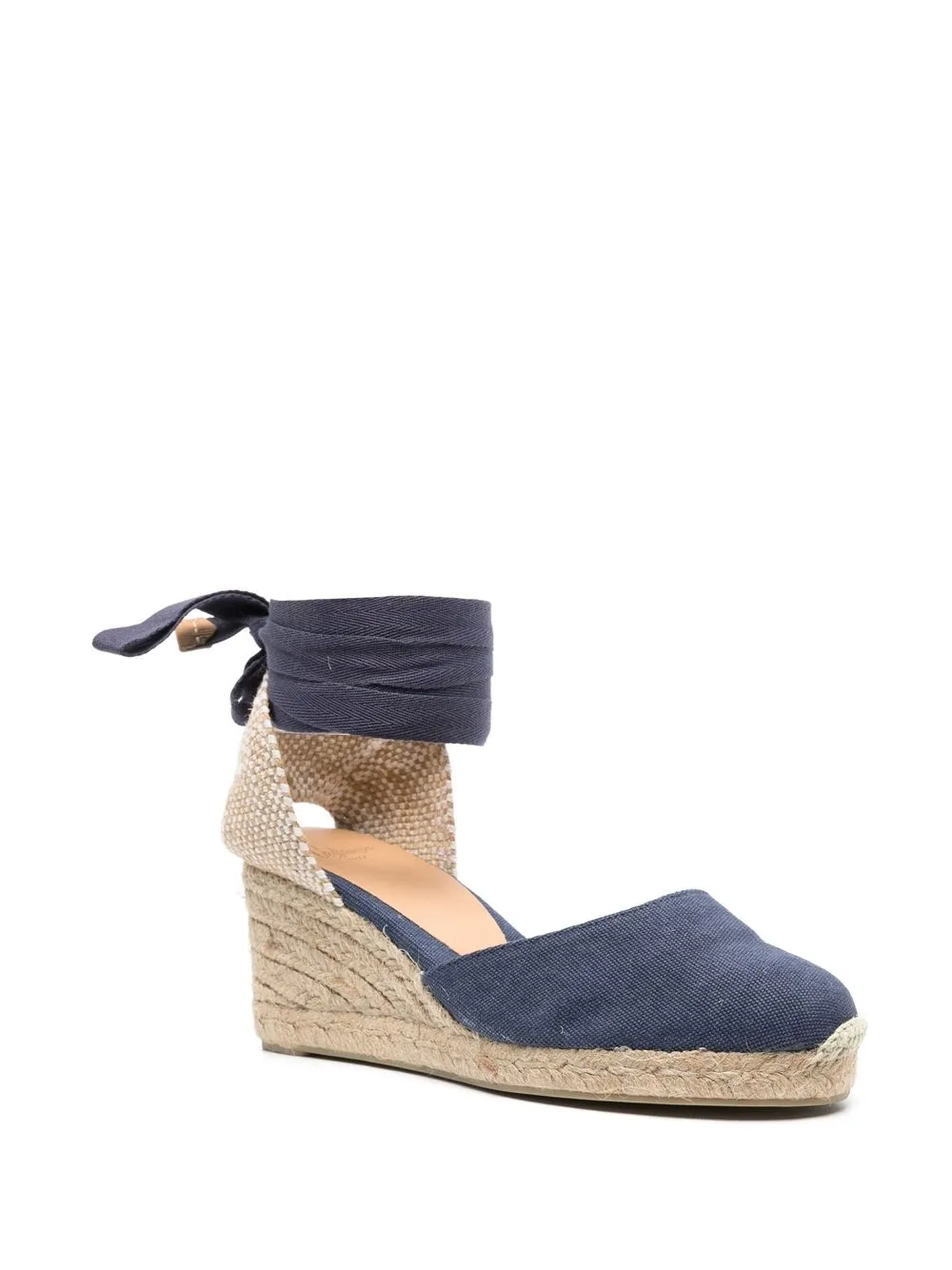 Castañer Espadrille De Ráfia Com Plataforma 70mm Farfetch