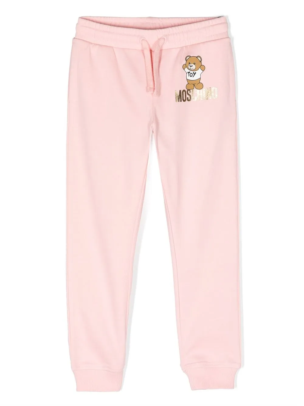 

Moschino Kids Teddy Bear print track pants - Pink