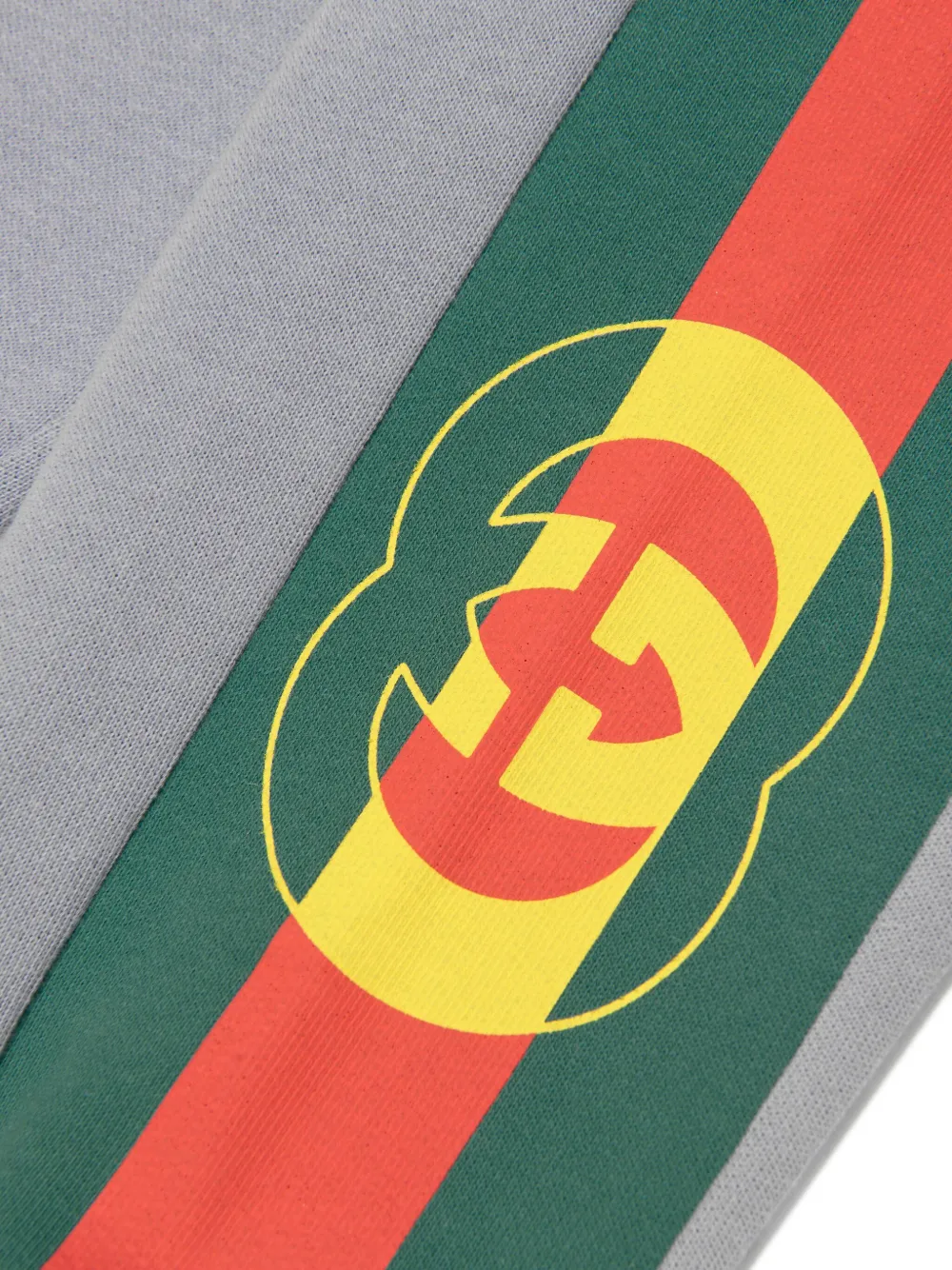 Logo-Print Felted Cotton Track Pants