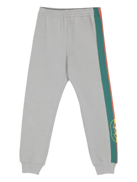 Gucci Kids logo-print felted cotton track pants