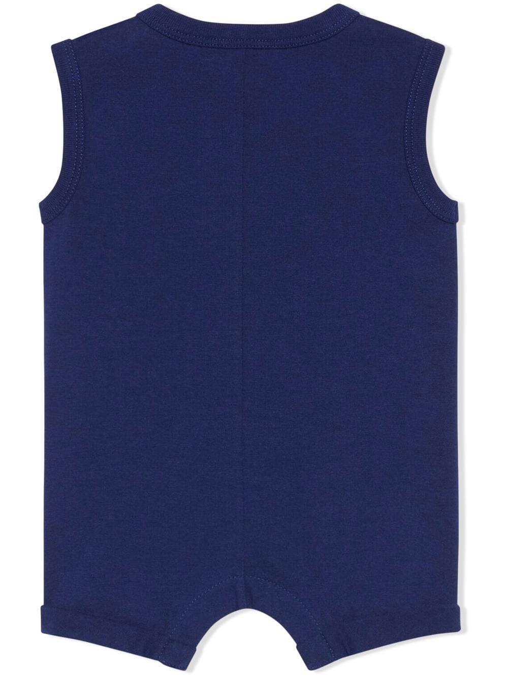 Shop Gucci Logo-print Sleeveless Shortie In Blue