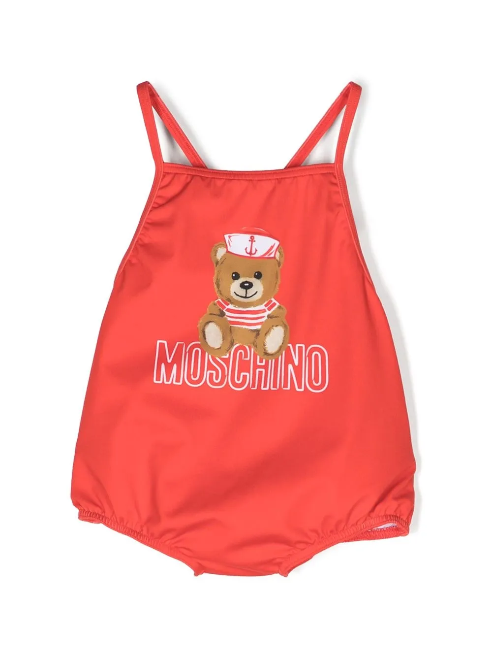 

Moschino Kids Teddy Bear-print swimsuit - Red