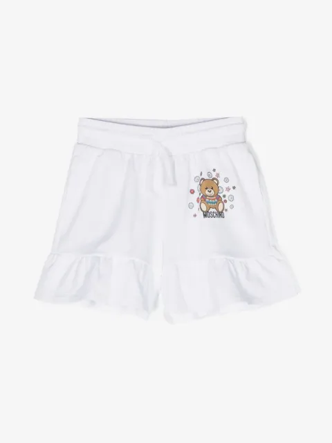 Moschino Kids shorts con volantes Teddy Bear