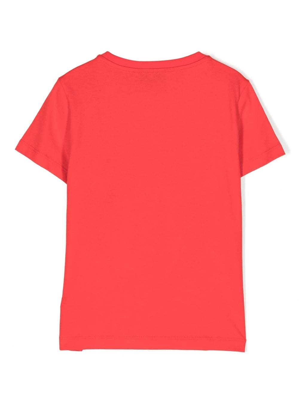 Philipp Plein Junior T-shirt met logoprint - Rood
