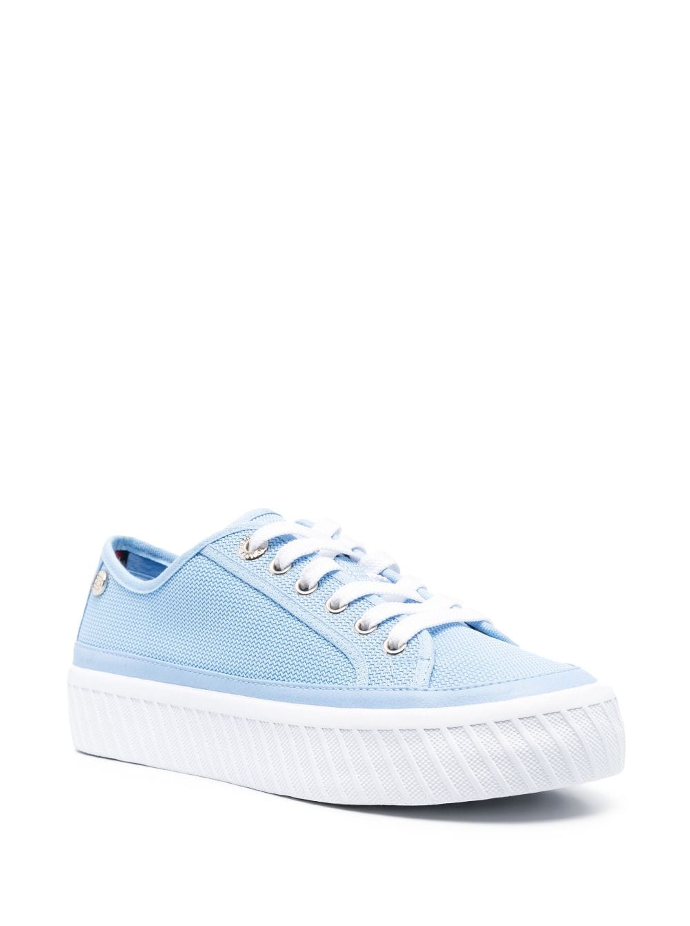 Shop Tommy Hilfiger Low-top Platform Sneakers In Blue