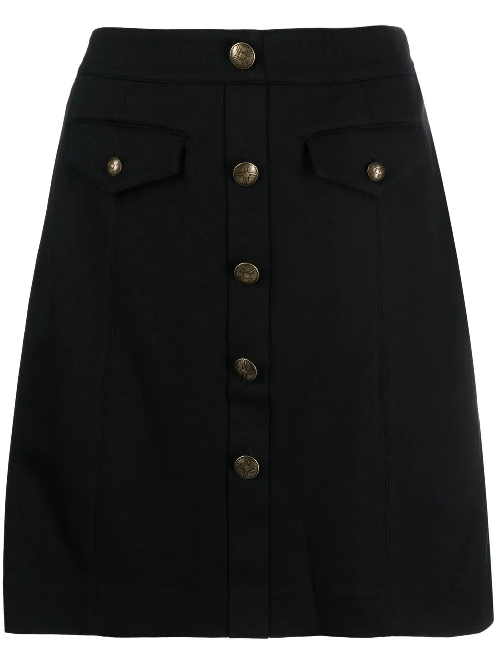 

Lauren Ralph Lauren button-front A-line skirt - Black