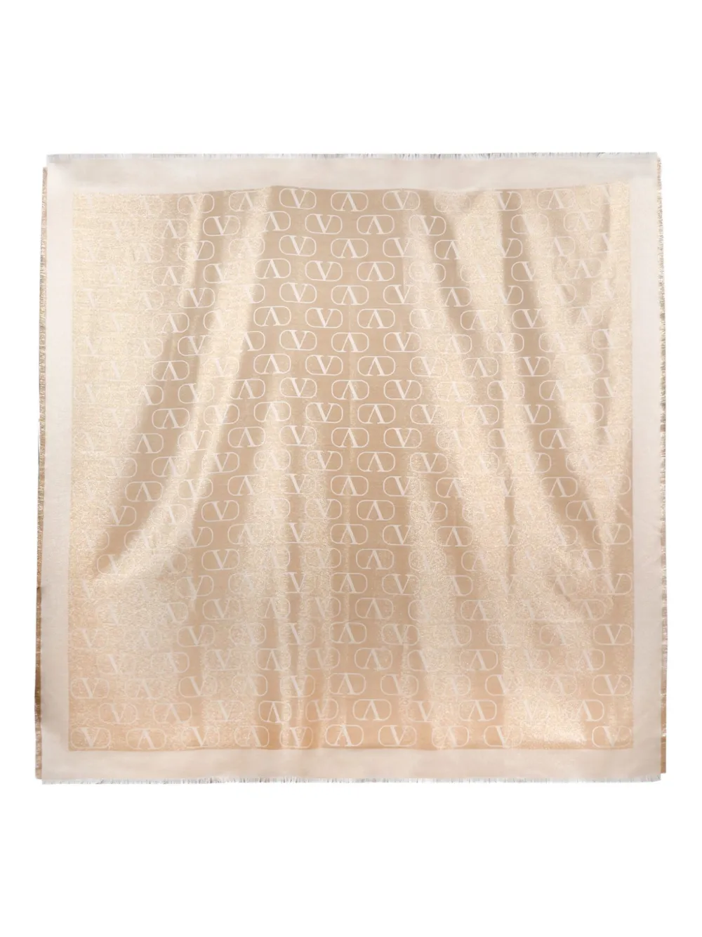 Valentino Garavani Sjaal met monogram-logo Goud