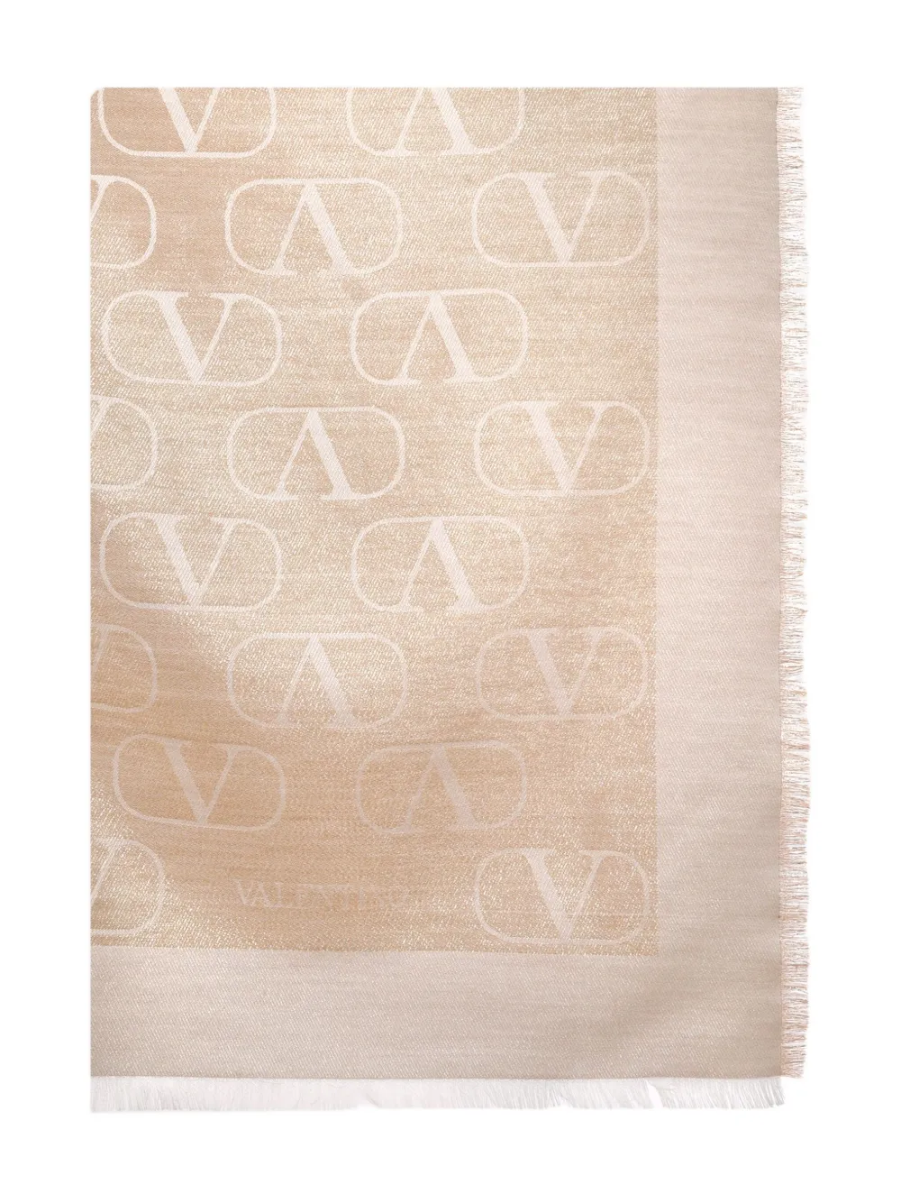 Valentino Garavani Sjaal met monogram-logo Goud