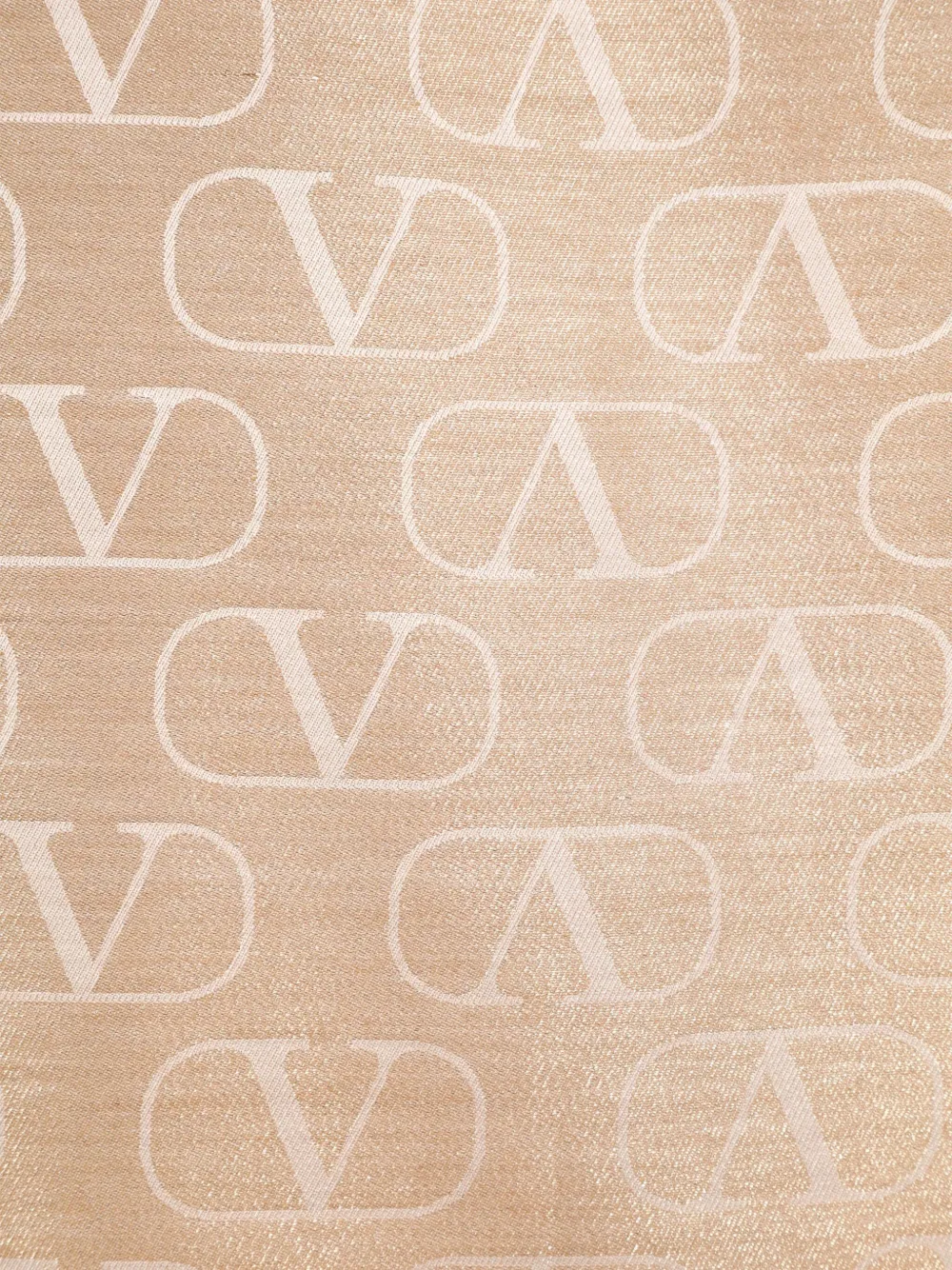 Valentino Garavani Sjaal met monogram-logo Goud