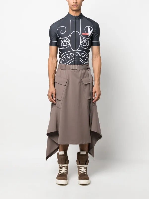 CHARLES JEFFREY LOVERBOY 半袖 Tシャツ PRINTED LOGO TEE Black Graphic T-Shirt by Charles Jeffrey LOVERBOY on Sale