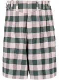 Charles Jeffrey Loverboy Harvey Milk checked shorts - Green