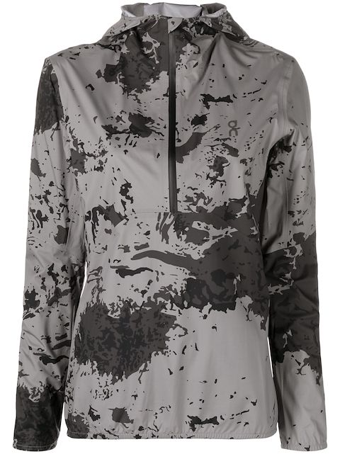 On Running camouflage-print hooded jacket