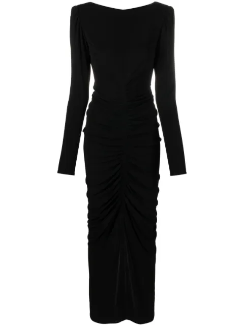 Givenchy vestido de fiesta manga larga drapeado