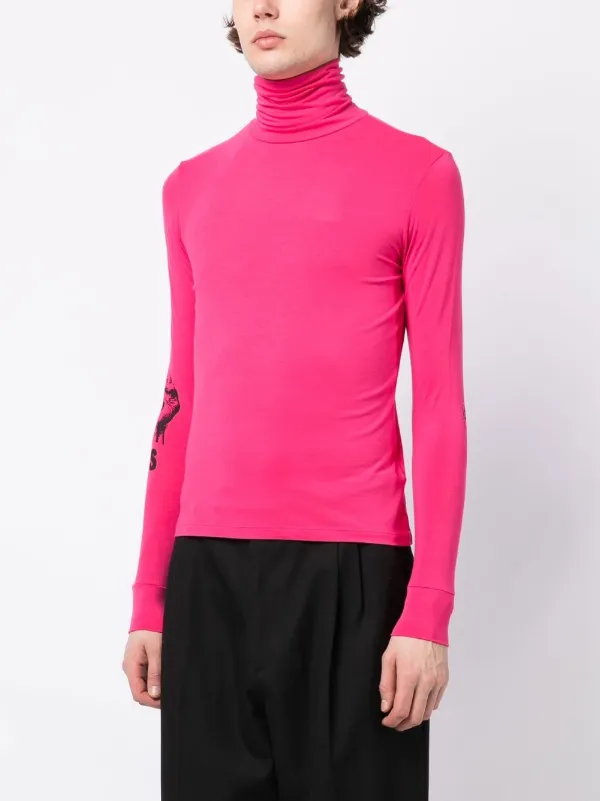 Pink turtleneck clearance top