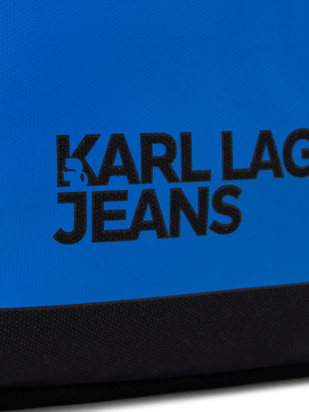 Karl Lagerfeld Jeans Shopper met logo applicatie Zwart