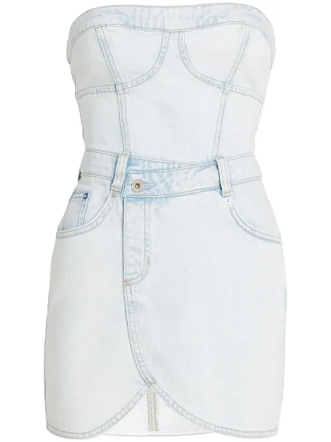 Karl Lagerfeld Jeans vestido corto con estilo bustier