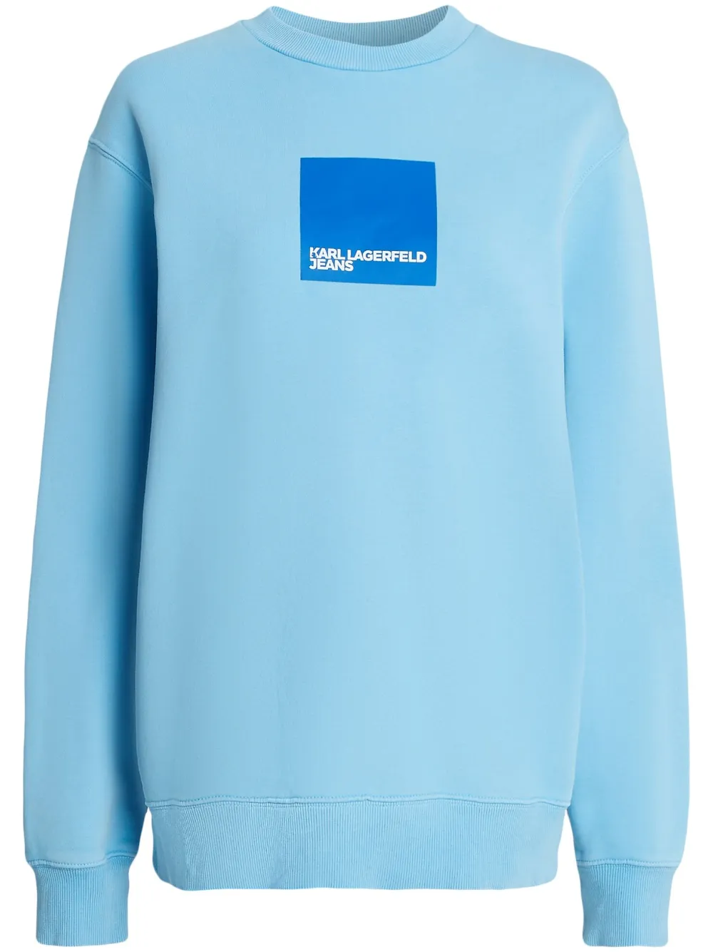 Karl Lagerfeld Jeans logo-print crew-neck Sweatshirt | Blue