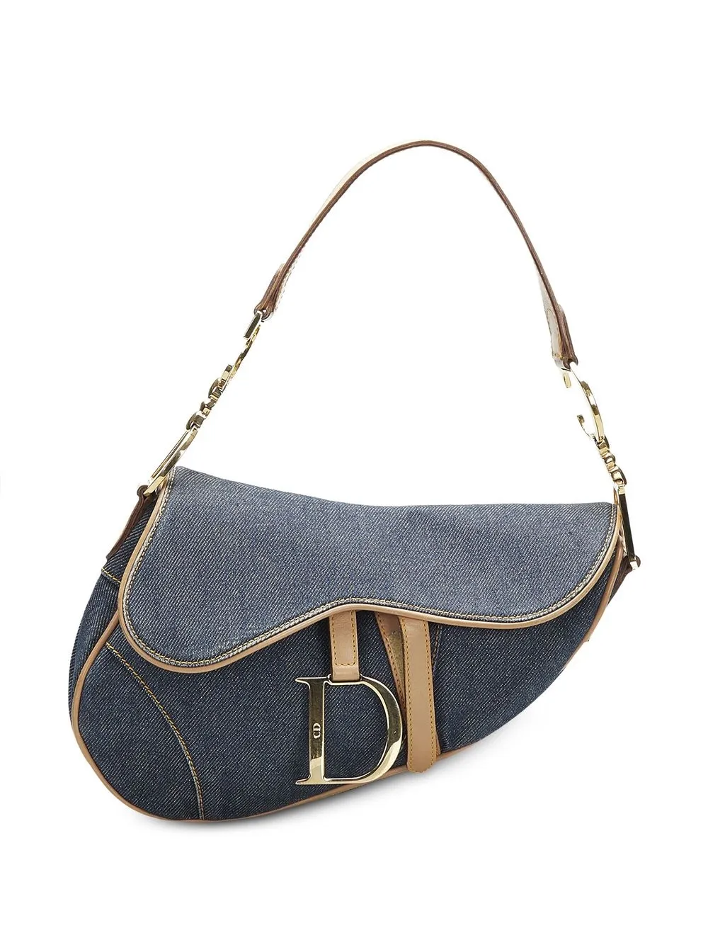 

Christian Dior 2000 pre-owned Saddle denim shoulder bag - Blue