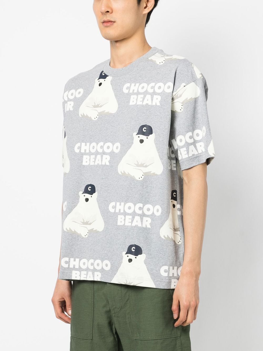 Shop Chocoolate Graphic-print T-shirt In Grey