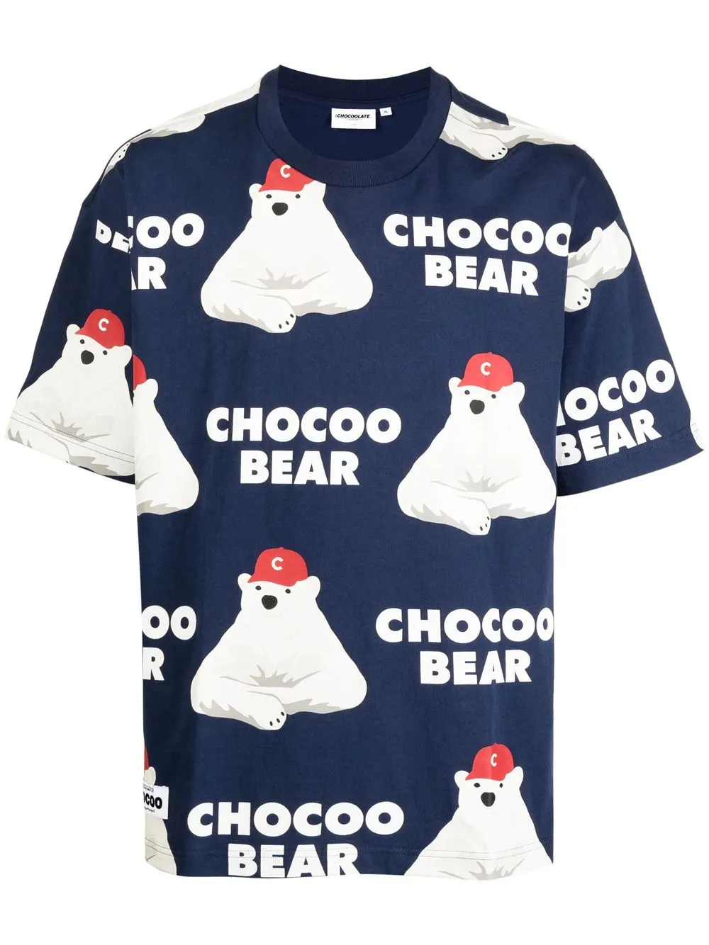 

CHOCOOLATE Chocoo Bear graphic T-shirt - Blue