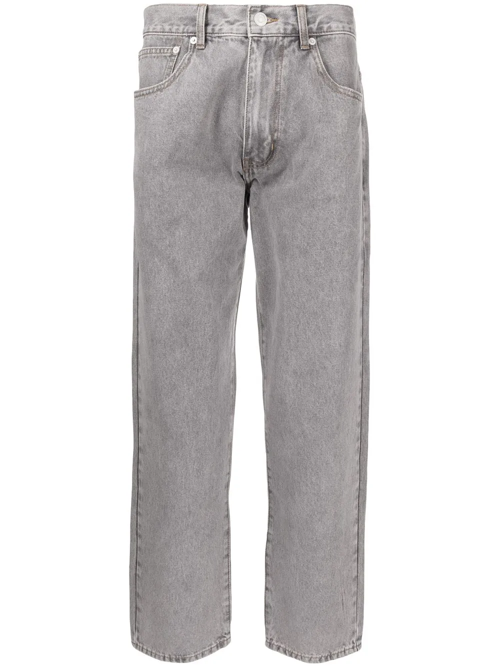 

CHOCOOLATE faded-effect straight-leg jeans - Grey